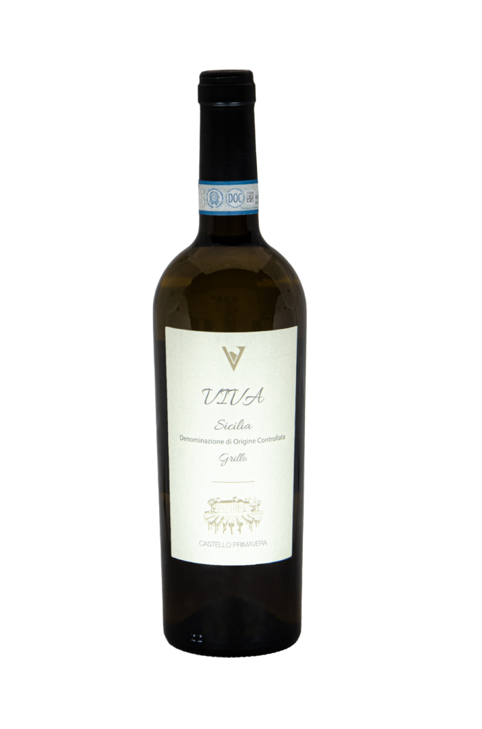 Coffret Cadeau Vin Blanc 1 bouteille VIVA Sicilia Blanc Lumineux en Exclusivité Mondiale