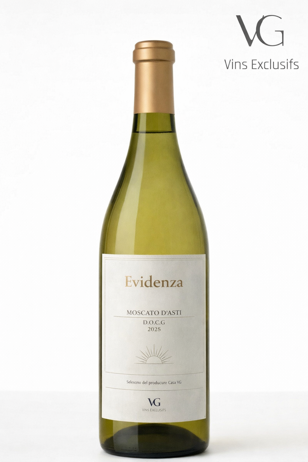 Moscato d'Asti D.O.C.G « Evidenza » 2025 — L'Ultime Expression de l'Excellence · Cuvée Lumière · Exclusivité Mondiale
